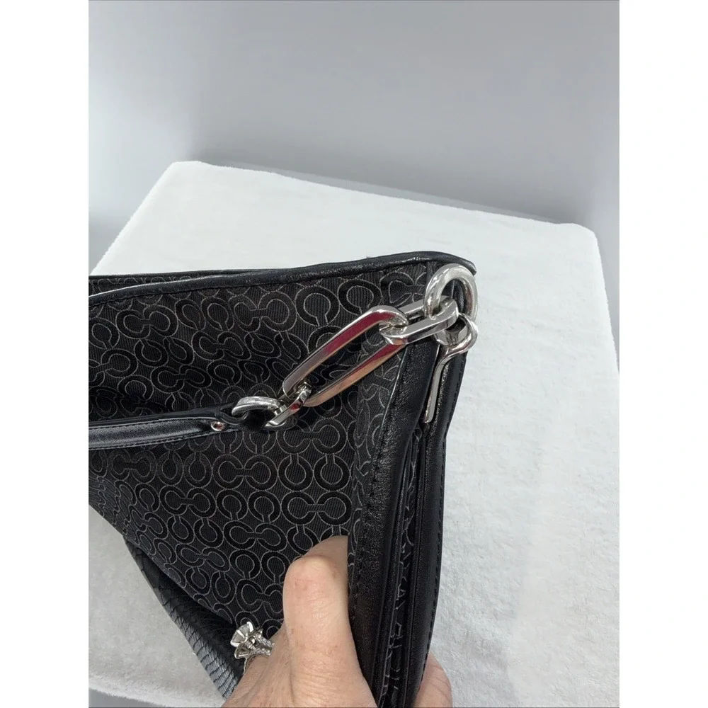 Coach Madison Art Signature Hobo Handbag Shoulder Bag 27906 Modern C Black